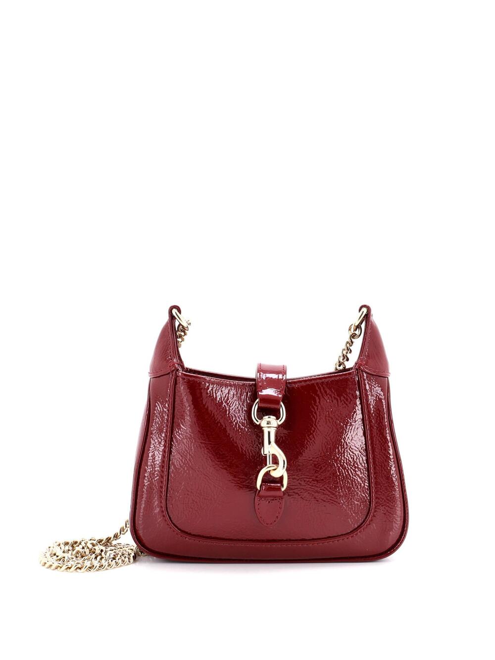 Gucci Jackie Notte Chain Hobo Patent #366389G21B